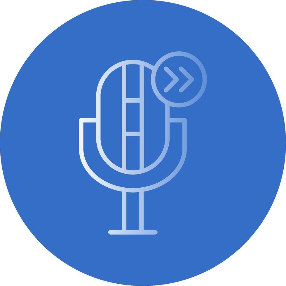 Skip Flat Bubble Icon vector