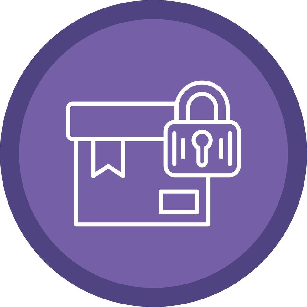 Package Line Multi Circle Icon vector