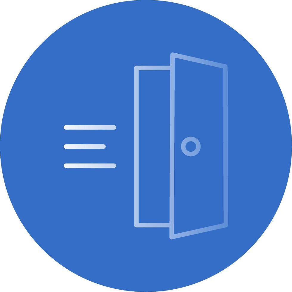 Entry Flat Bubble Icon vector