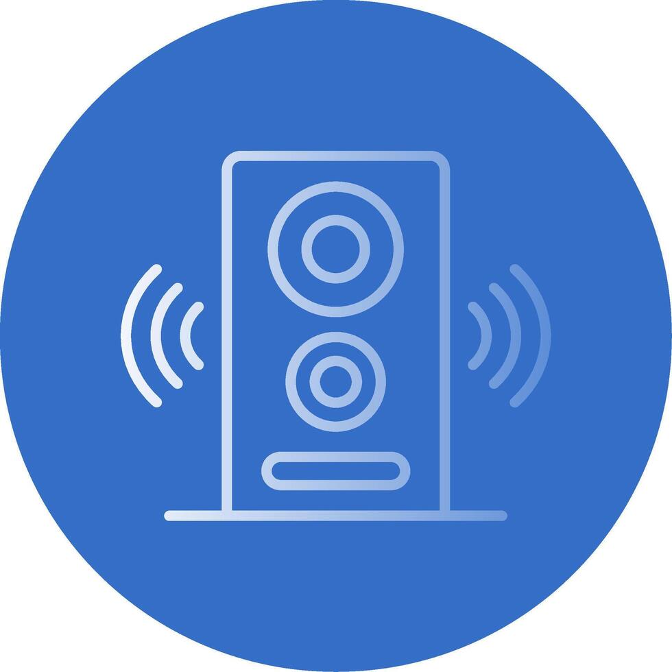 Speaker Flat Bubble Icon vector