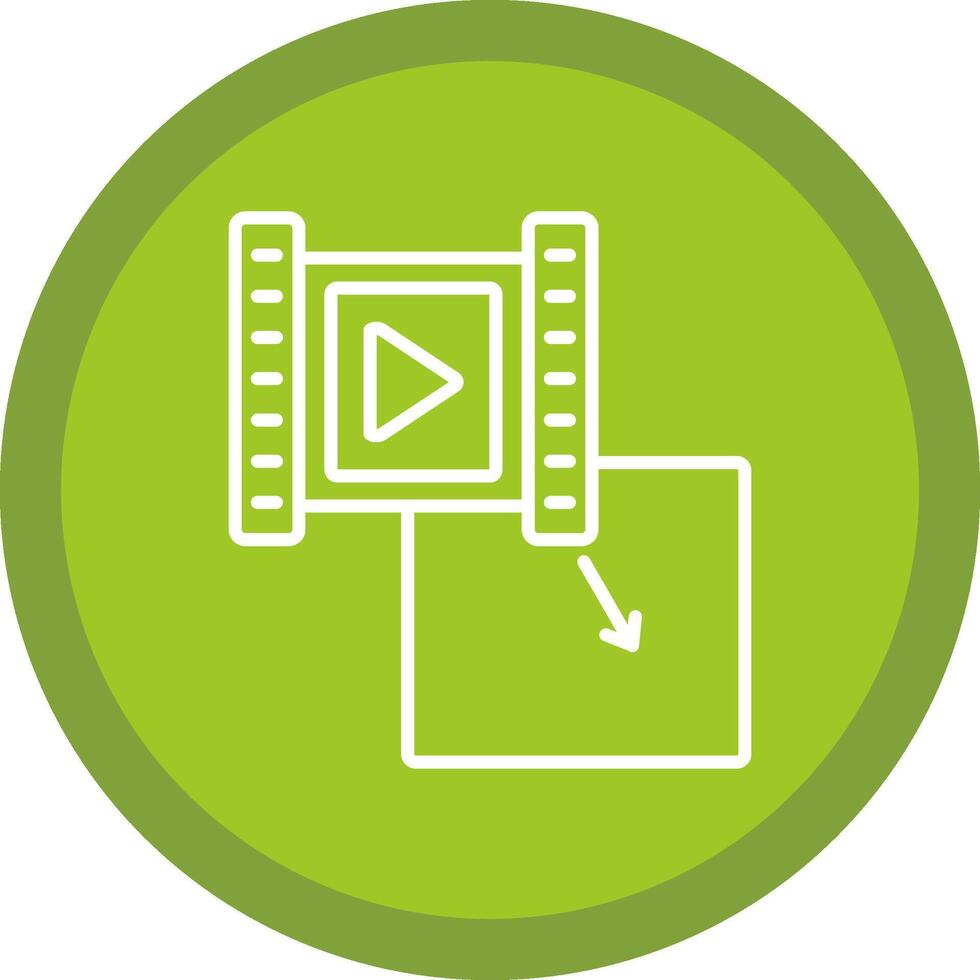 Footage Line Multi Circle Icon vector