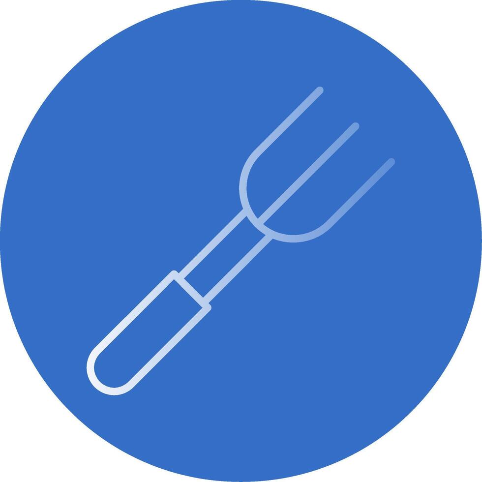 Fork Flat Bubble Icon vector