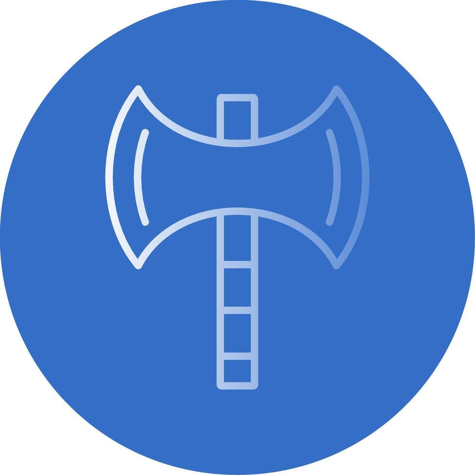 Axe Flat Bubble Icon vector