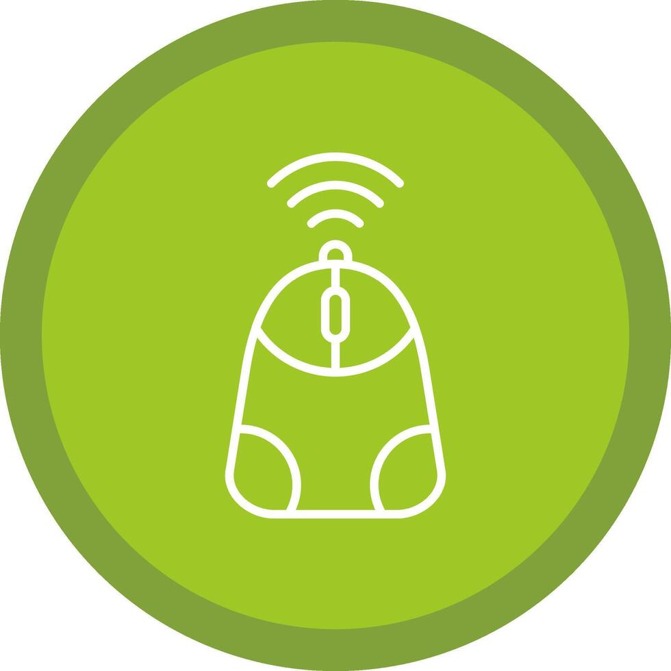Mouse Line Multi Circle Icon vector