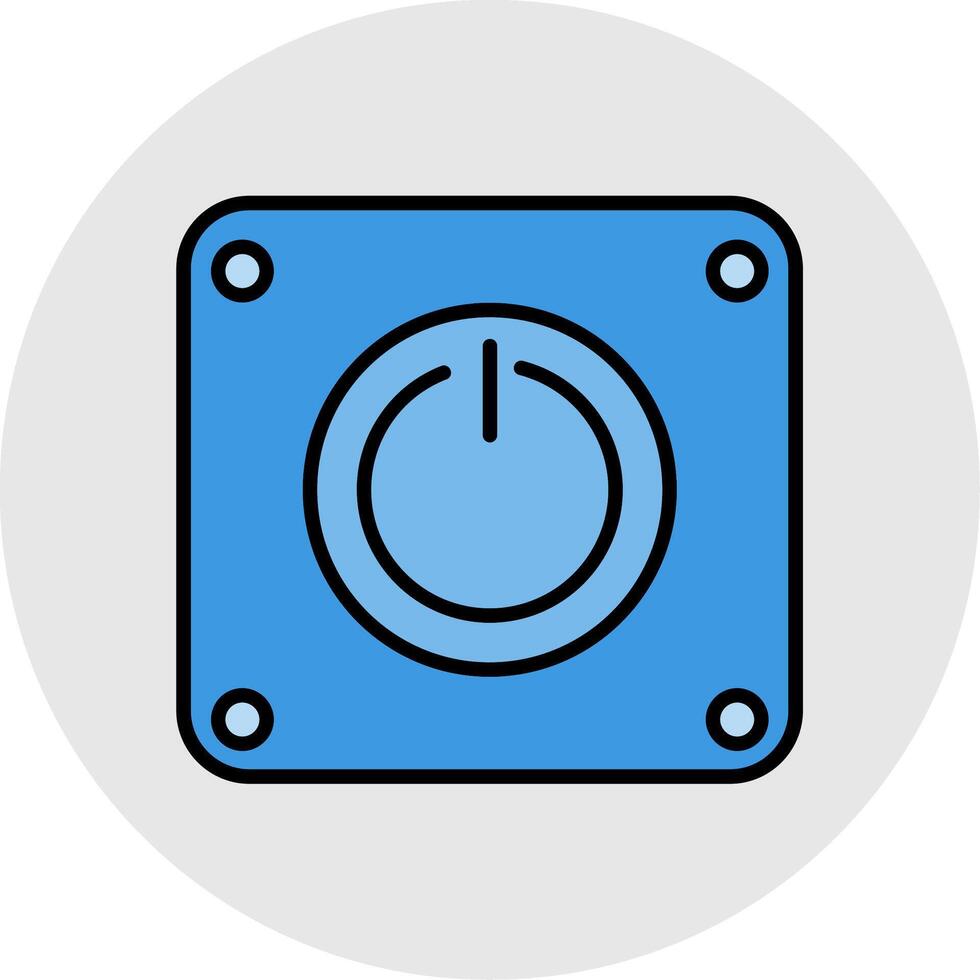 Power Line Filled Light Icon vector