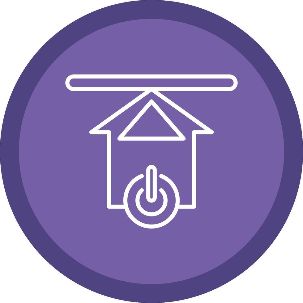 Upload Line Multi Circle Icon vector