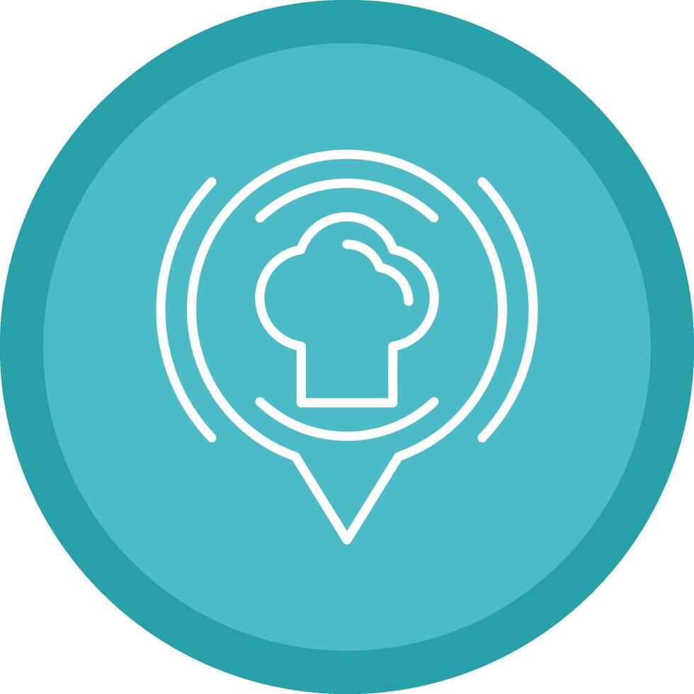 Chef Line Multi Circle Icon vector