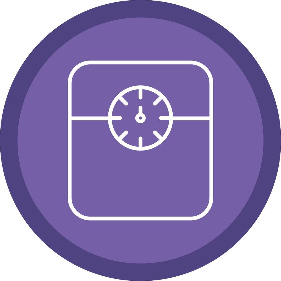 Weight Scale Line Multi Circle Icon vector