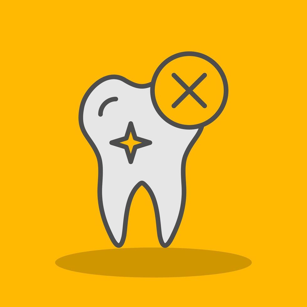 Rejected Filled Shadow Icon vector