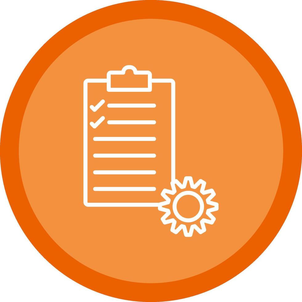 Project Management Line Multi Circle Icon vector