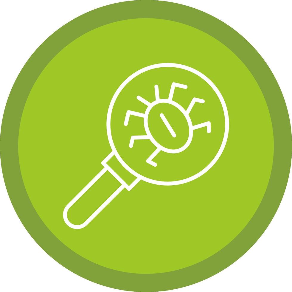 Antivirus Line Multi Circle Icon vector