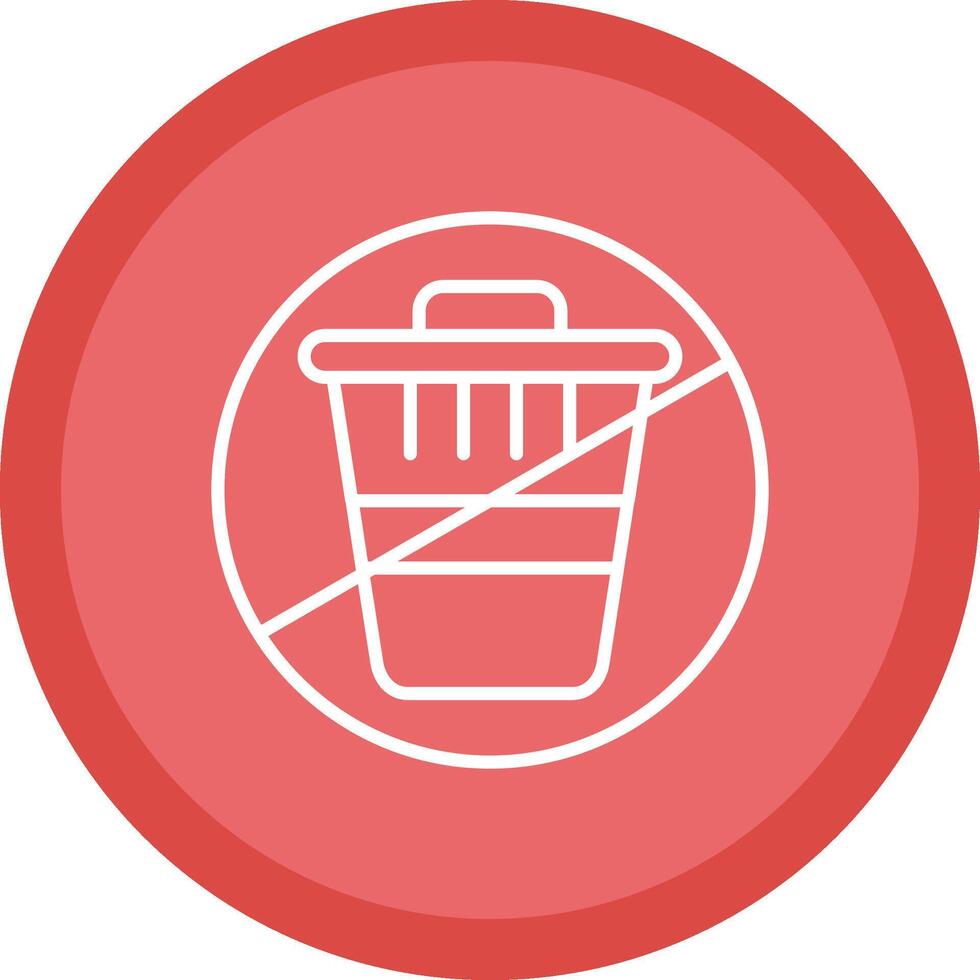 Zero Waste Line Multi Circle Icon vector
