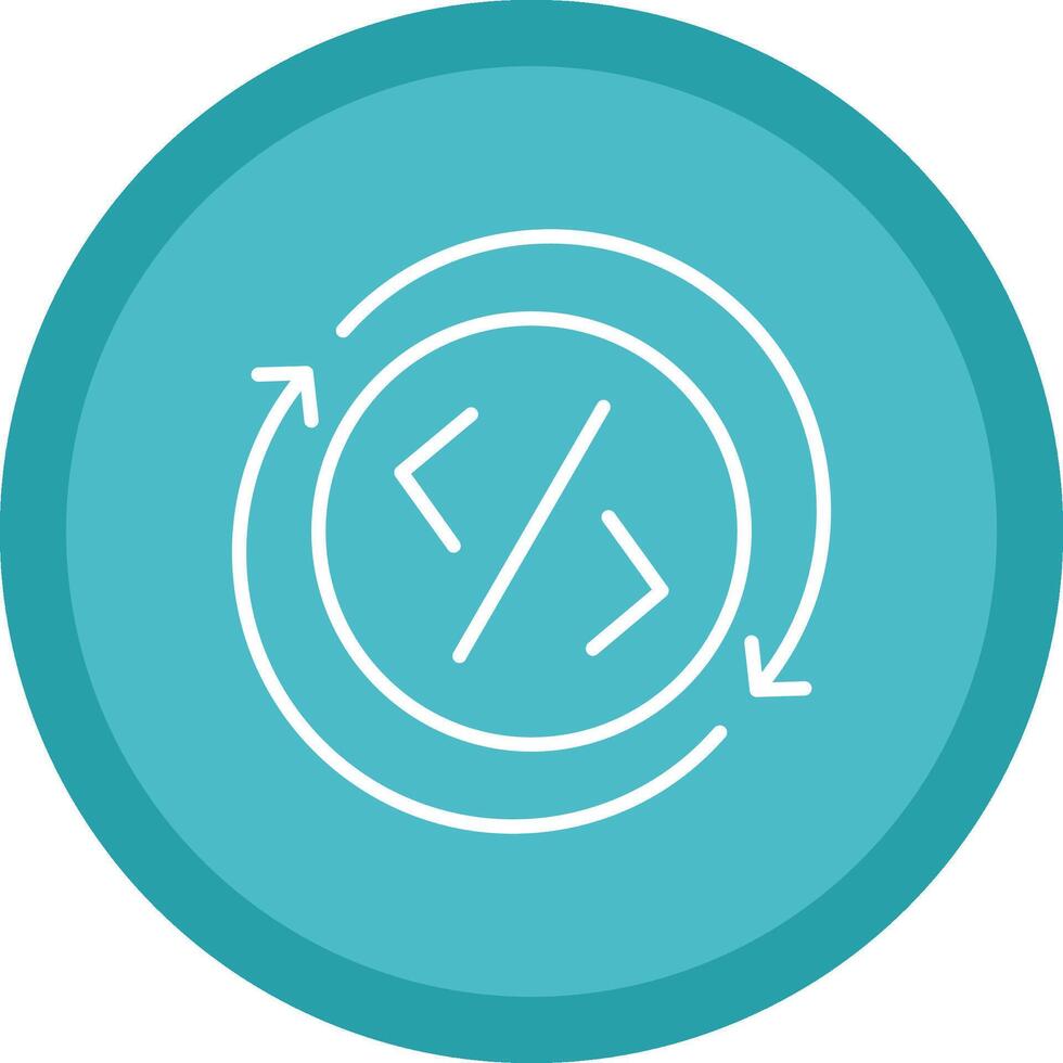 Development Line Multi Circle Icon vector