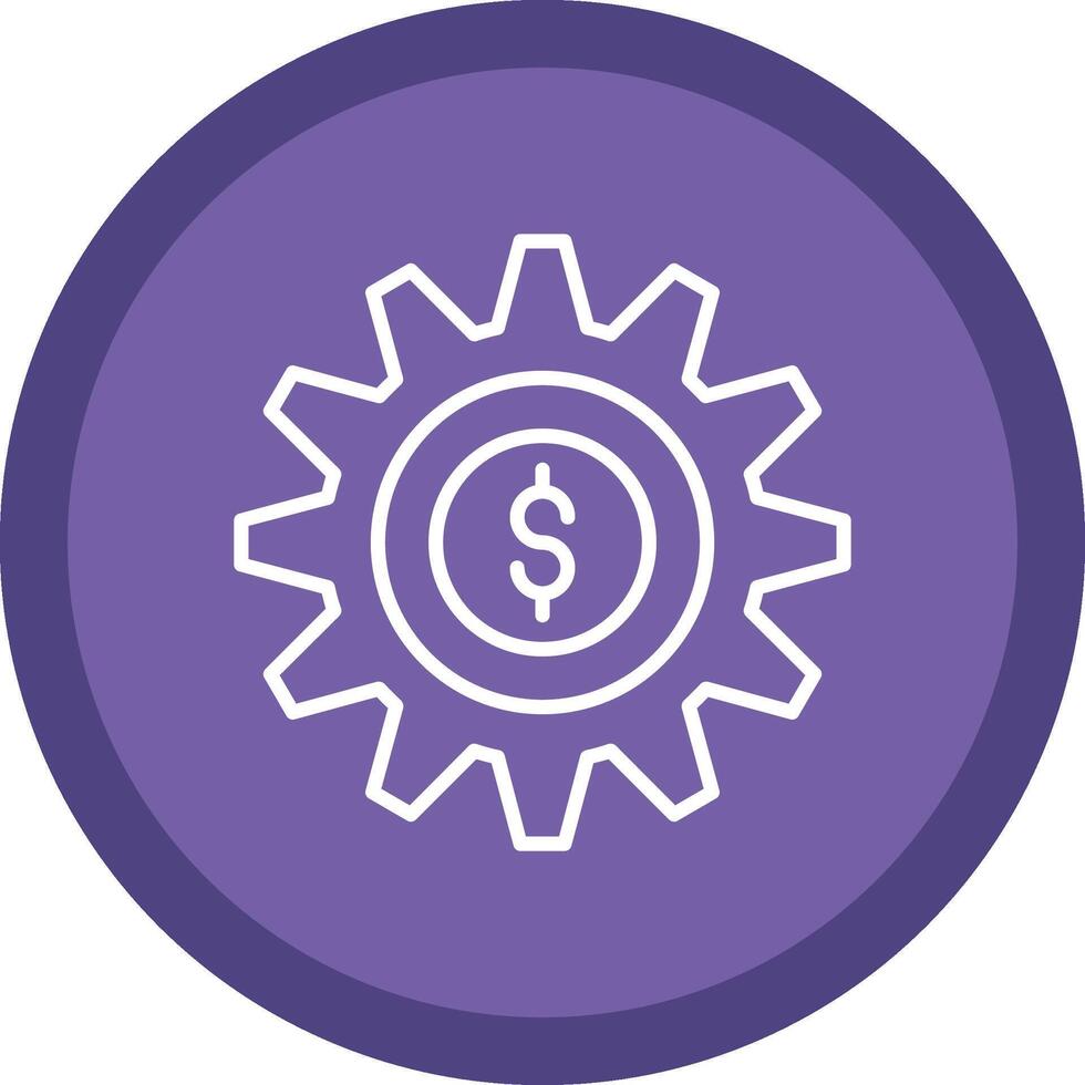 Money Management Line Multi Circle Icon vector