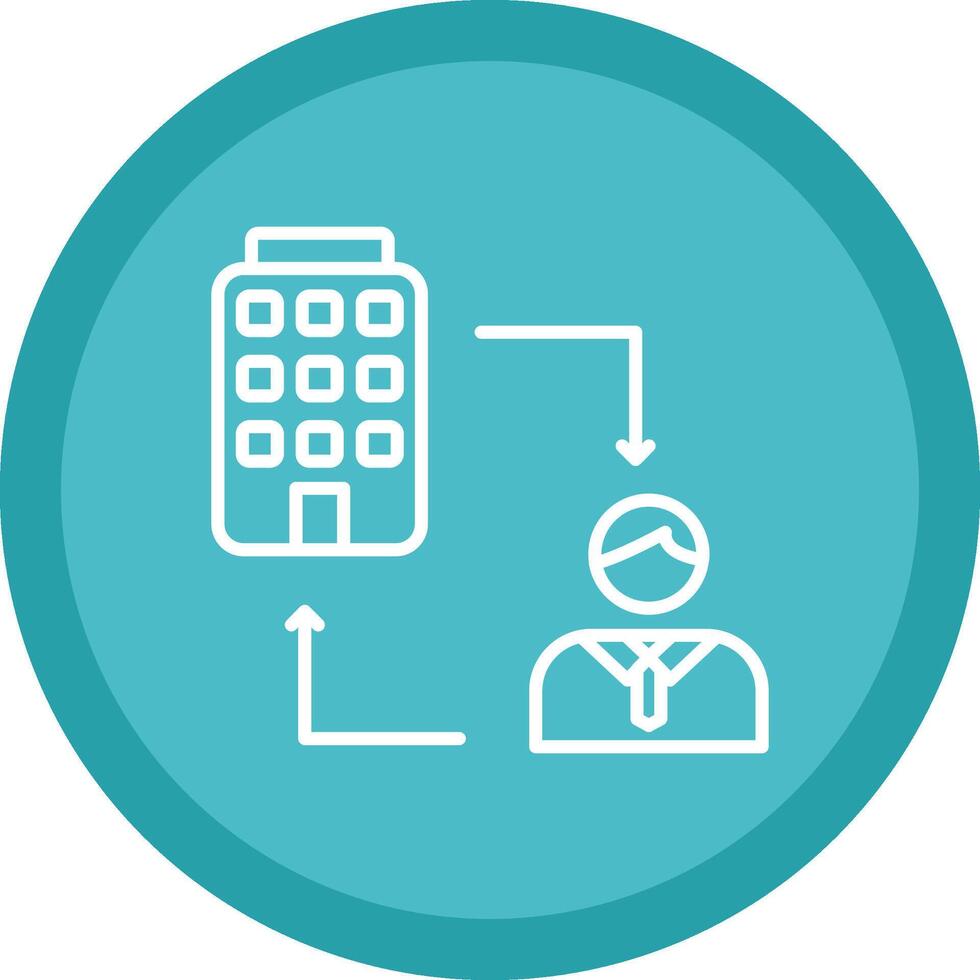 B2c Line Multi Circle Icon vector