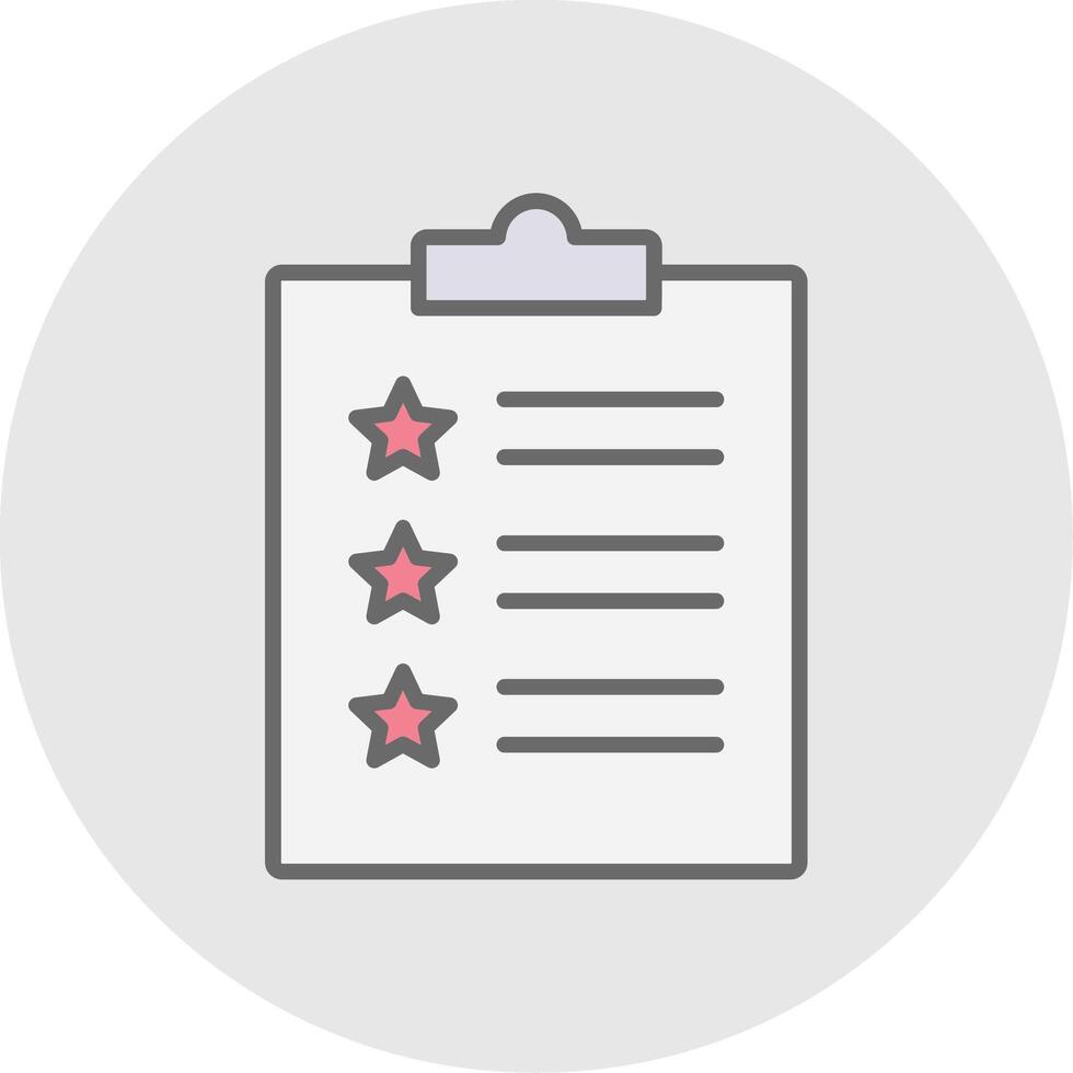 Feedback Form Line Filled Light Icon vector