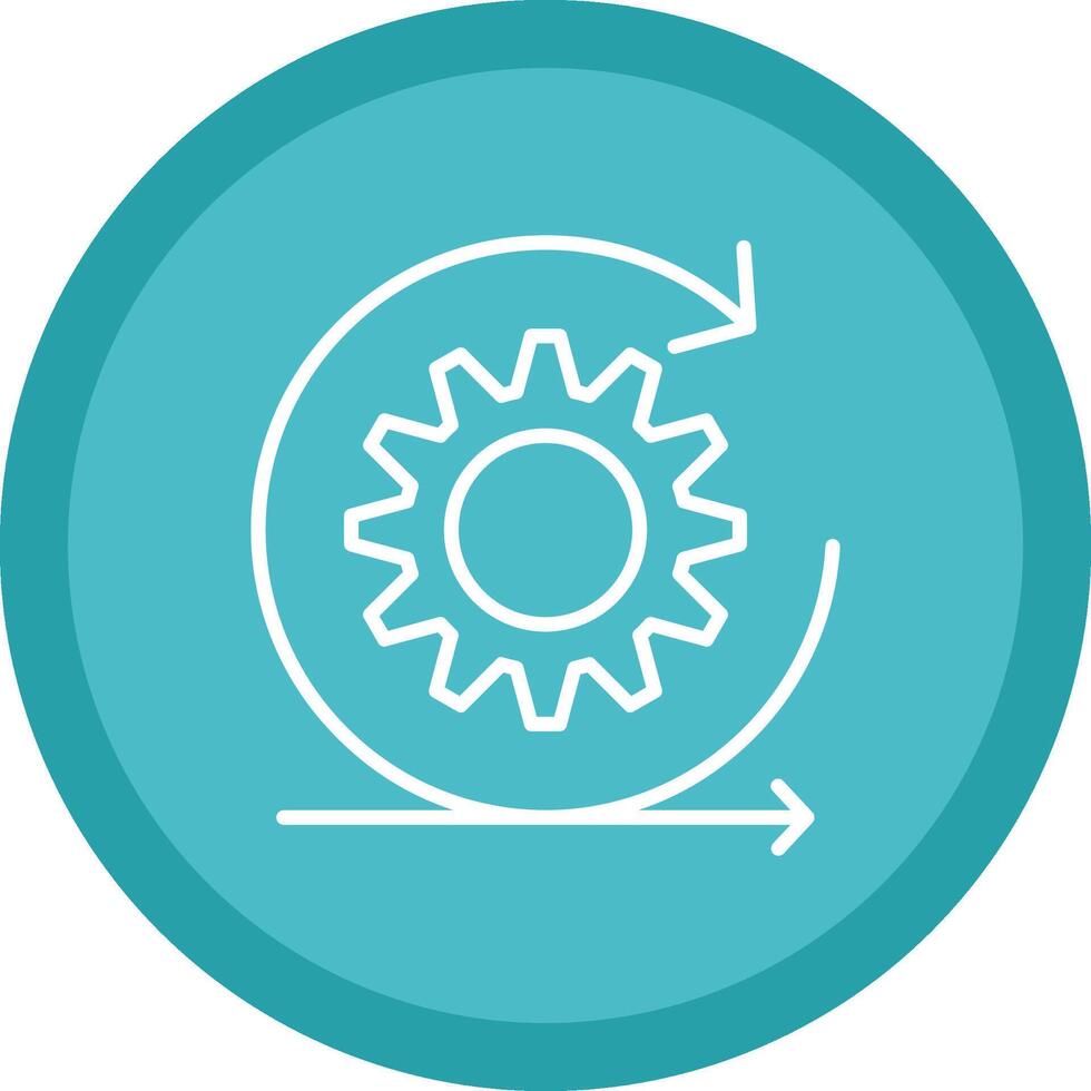 Scrum Line Multi Circle Icon vector