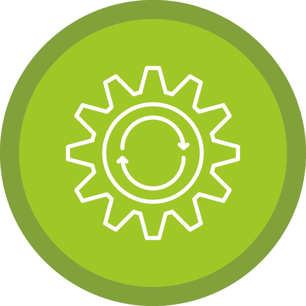 Repeat Line Multi Circle Icon vector