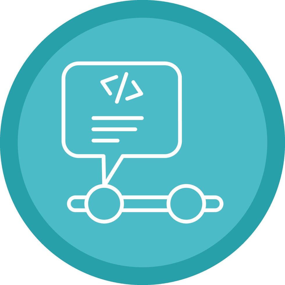 Programming Line Multi Circle Icon vector