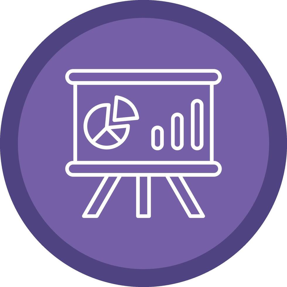 Whiteboard Line Multi Circle Icon vector