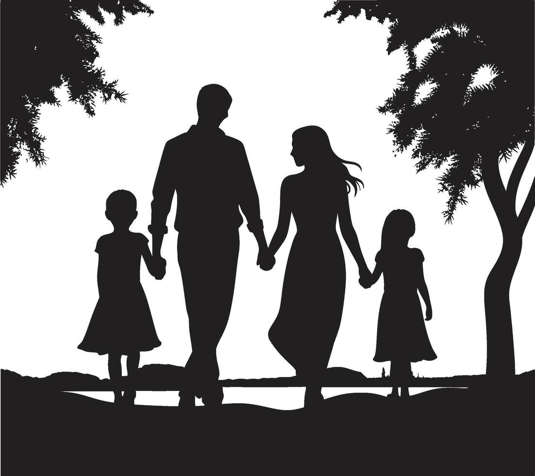 Caring Crew Family Element Joyful Journeys ic Happy Family vector