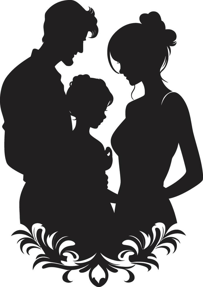 Generations of Gladness of Happy Family Serenity Squad Family ic Element vector
