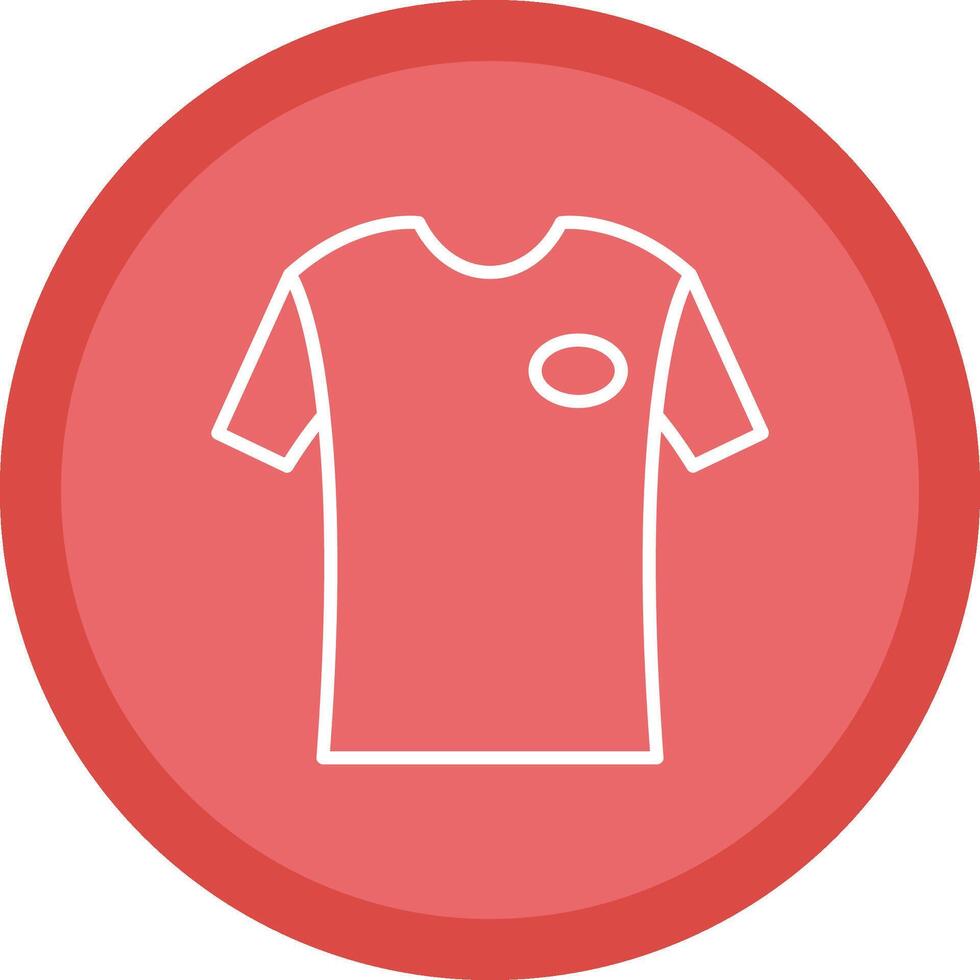 T Shirt Line Multi Circle Icon vector