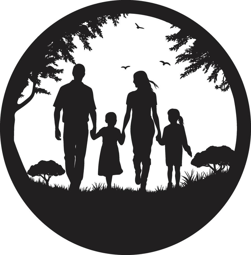 Caring Crew Family Element Joyful Journeys ic Happy Family vector