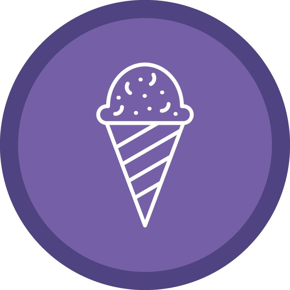 Icecream Line Multi Circle Icon vector