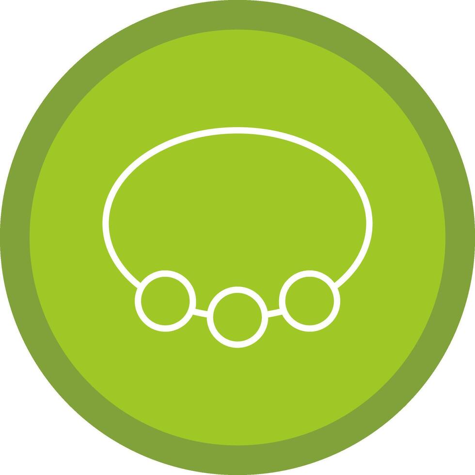Bangle Line Multi Circle Icon vector