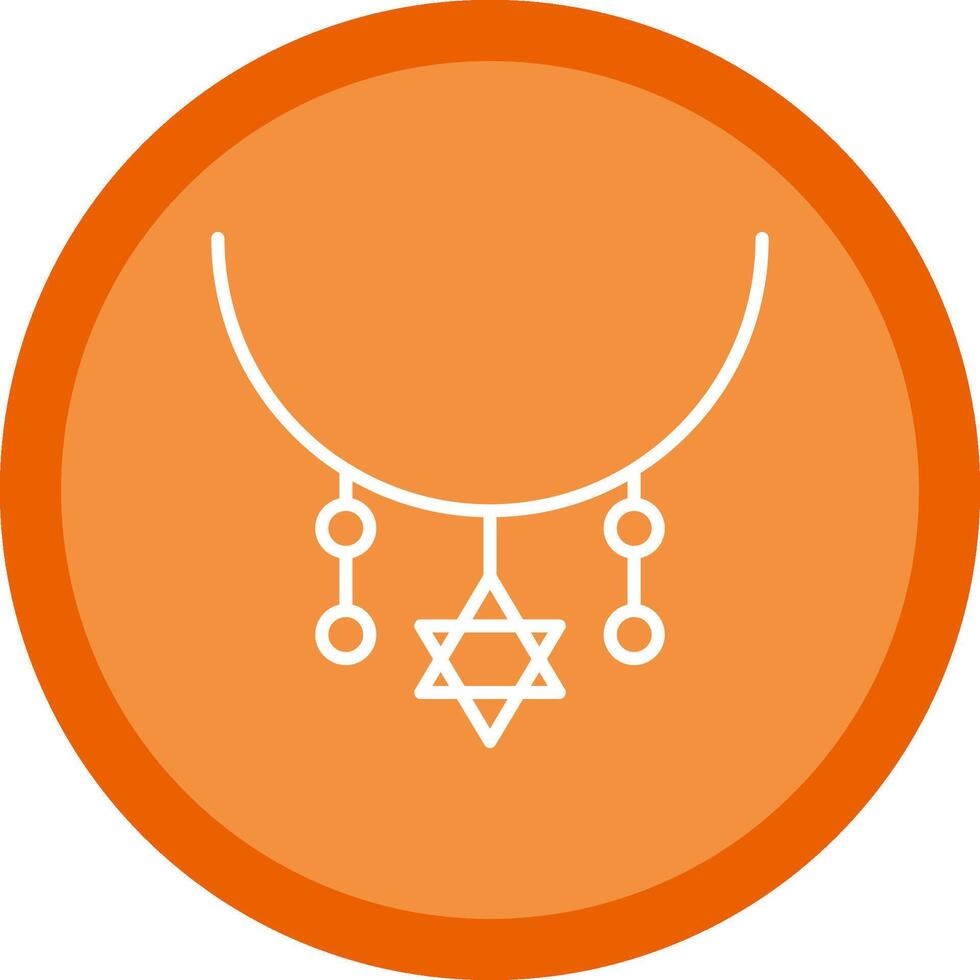 Necklace Line Multi Circle Icon vector