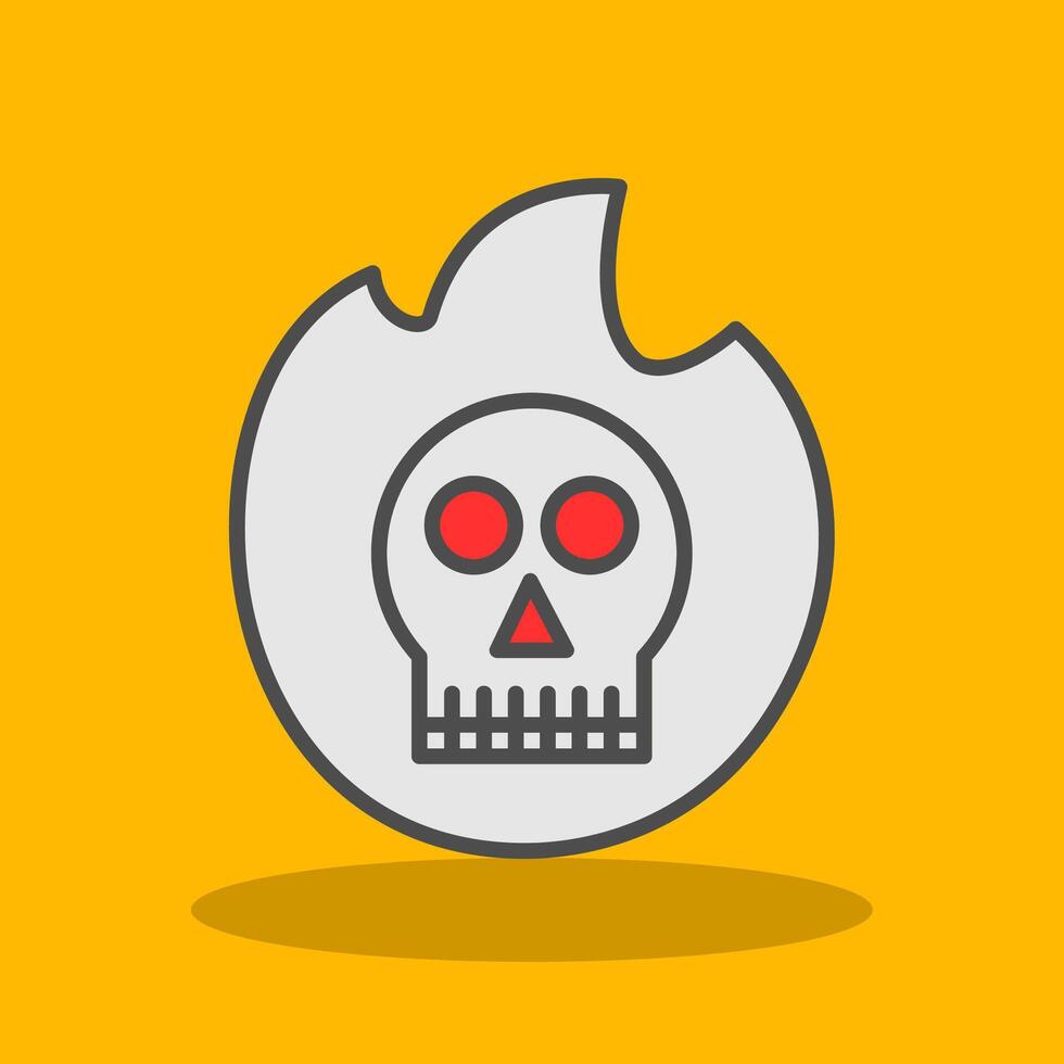 Ectoplasm Filled Shadow Icon vector