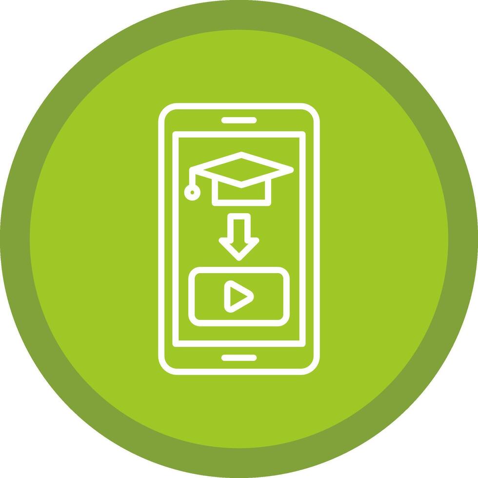 Educational Line Multi Circle Icon vector