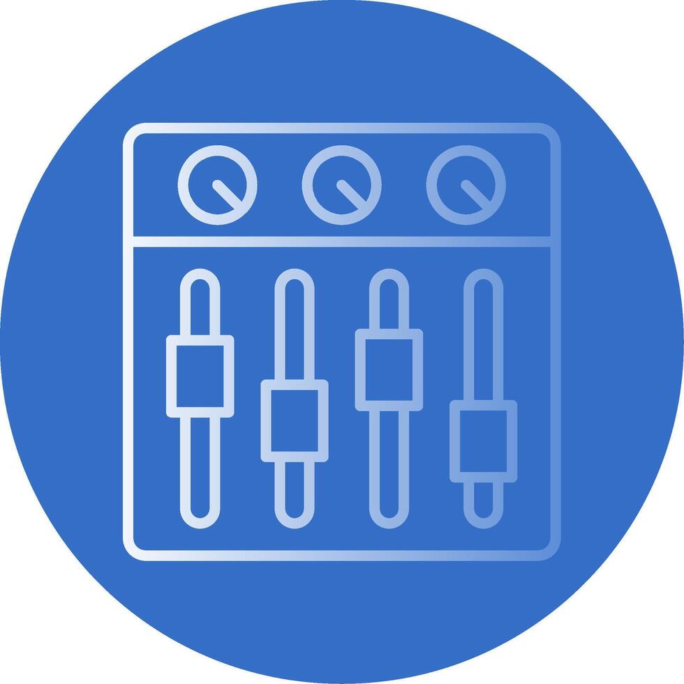 Sound Mixer Flat Bubble Icon vector