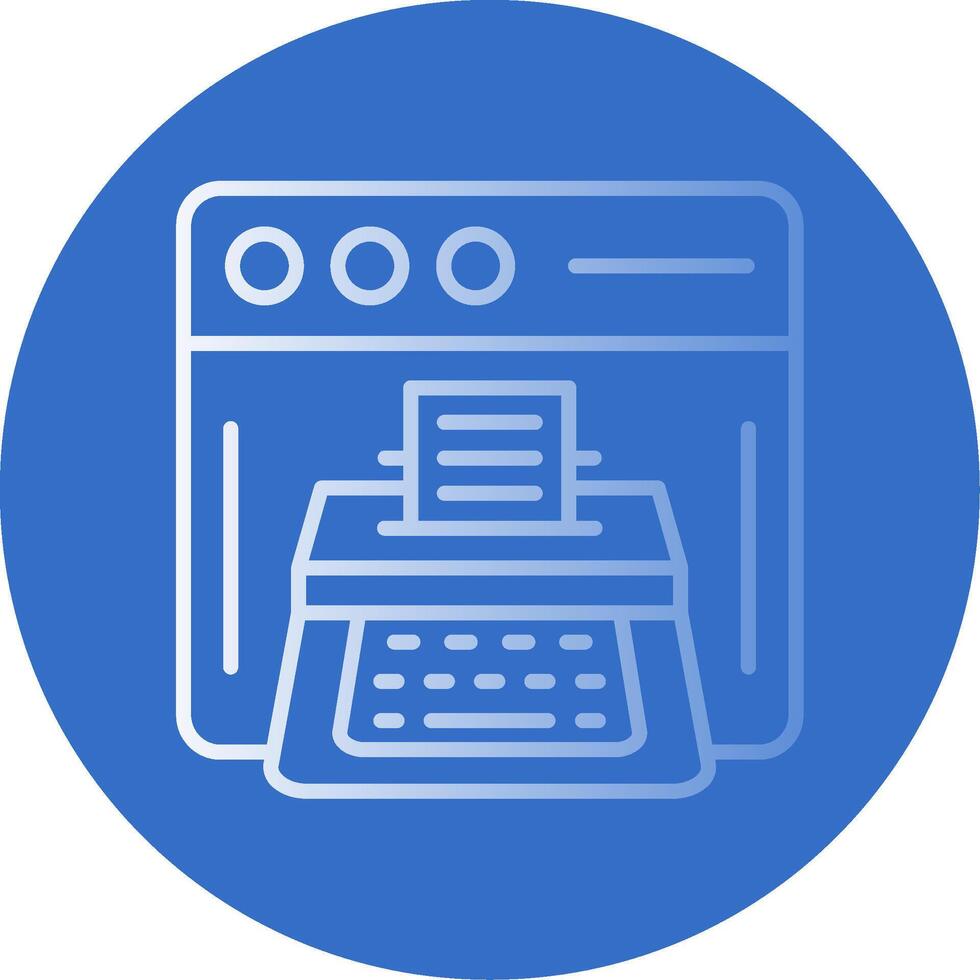 Copywriting Flat Bubble Icon vector