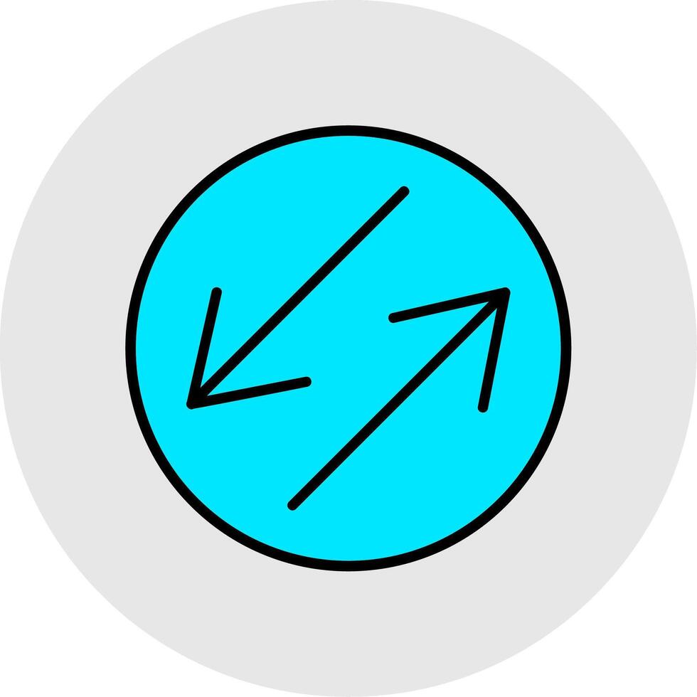 Swap Line Filled Light Icon vector