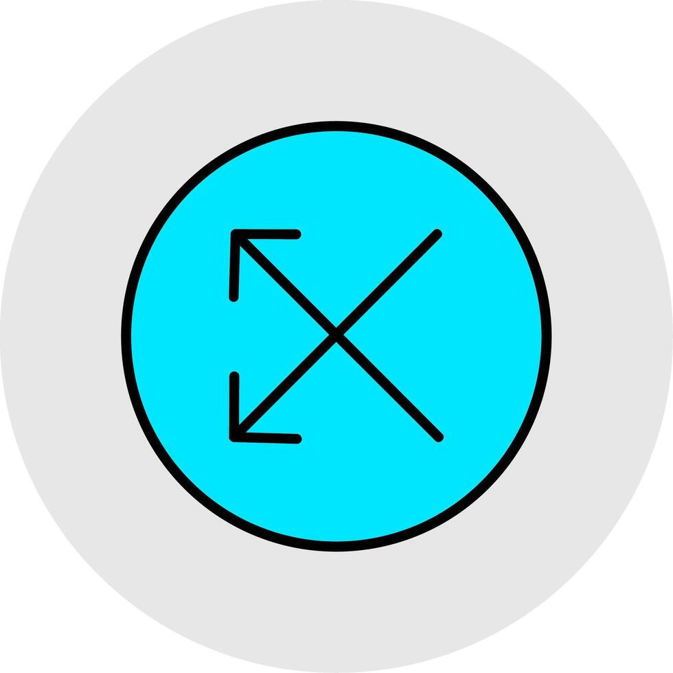 Split Line Filled Light Icon vector