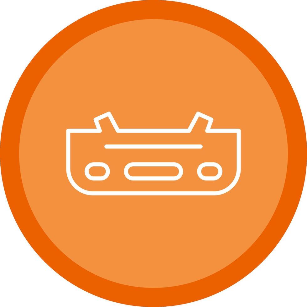 Bumper Line Multi Circle Icon vector