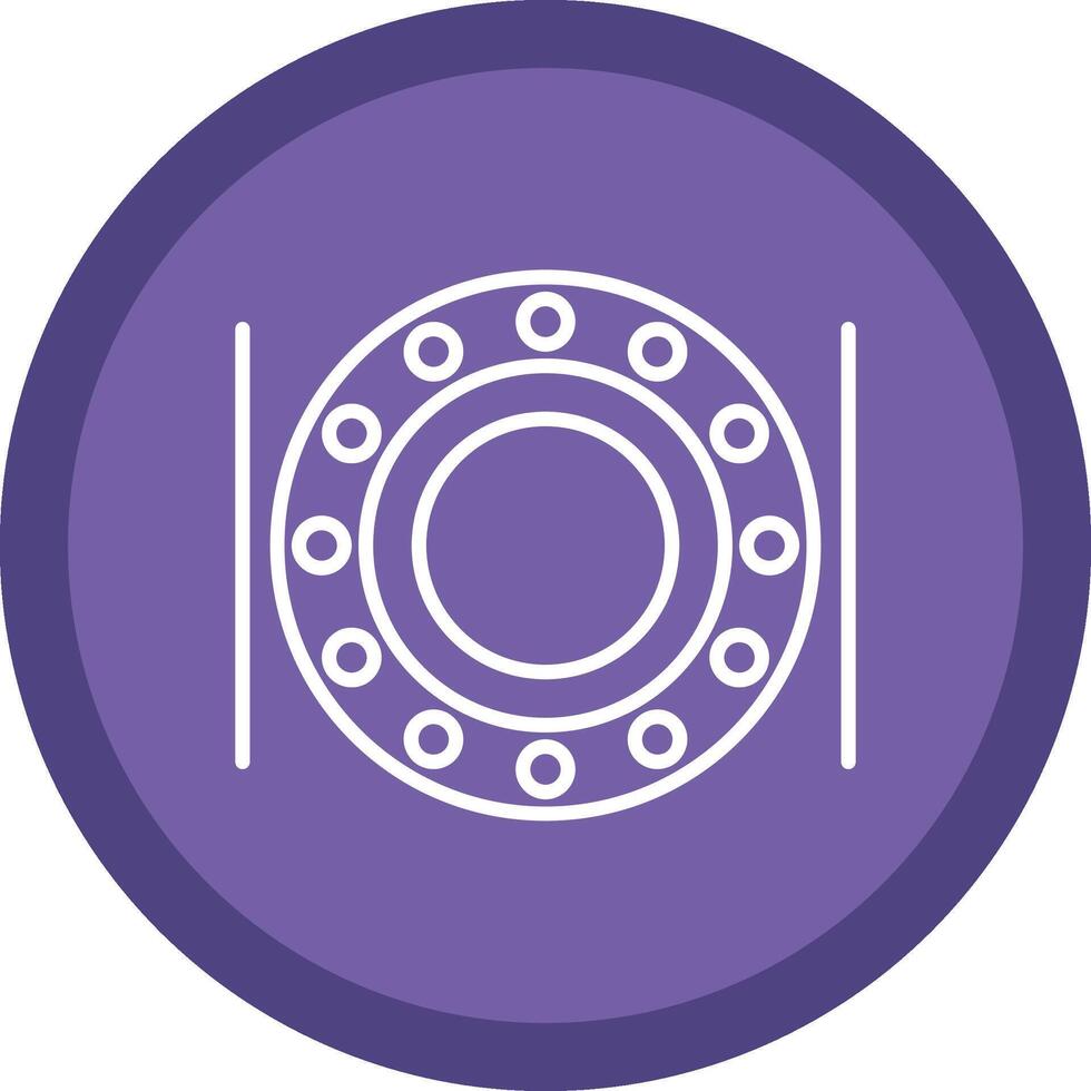Ball Bearing Line Multi Circle Icon vector