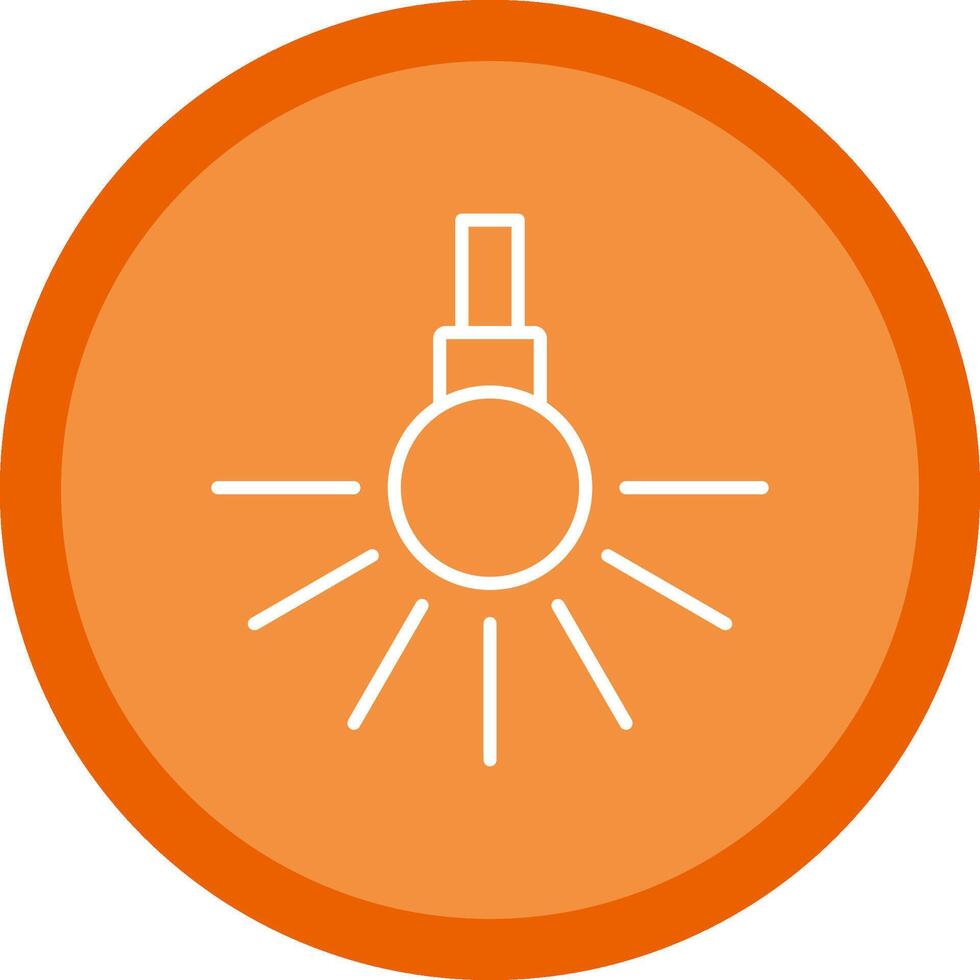 Headlight Line Multi Circle Icon vector
