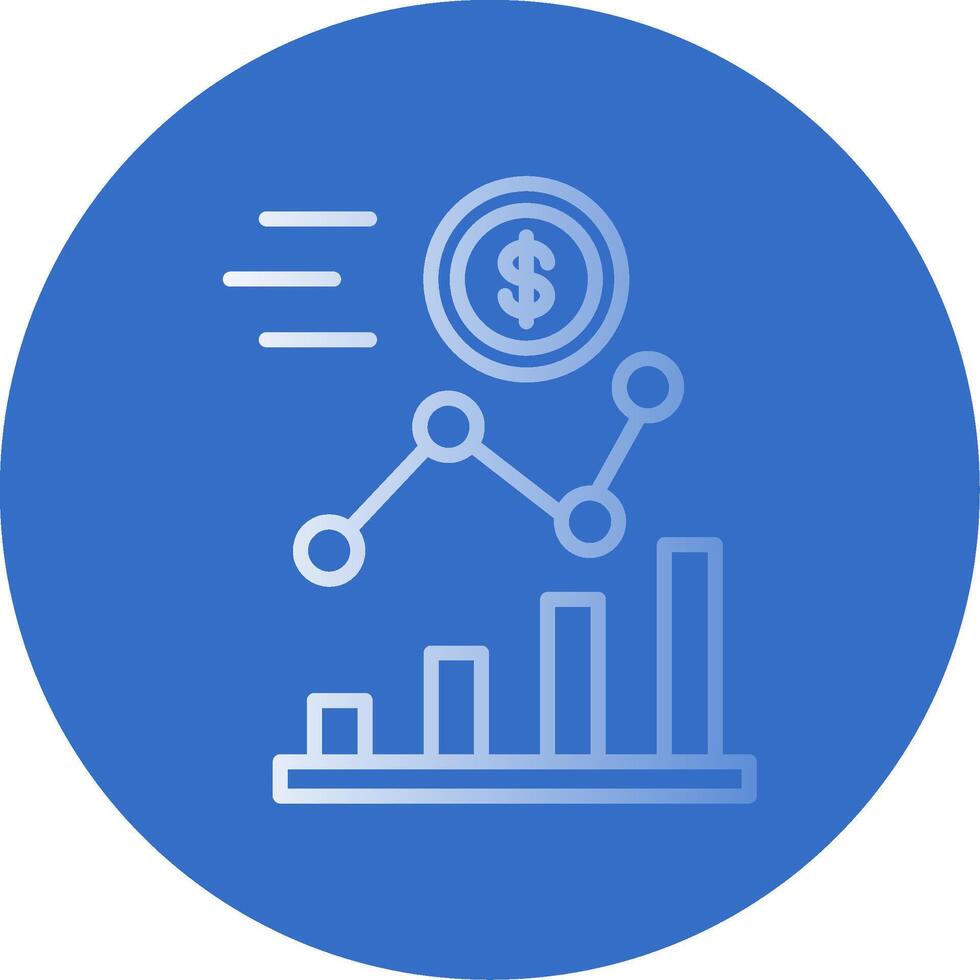 Investment Flat Bubble Icon vector