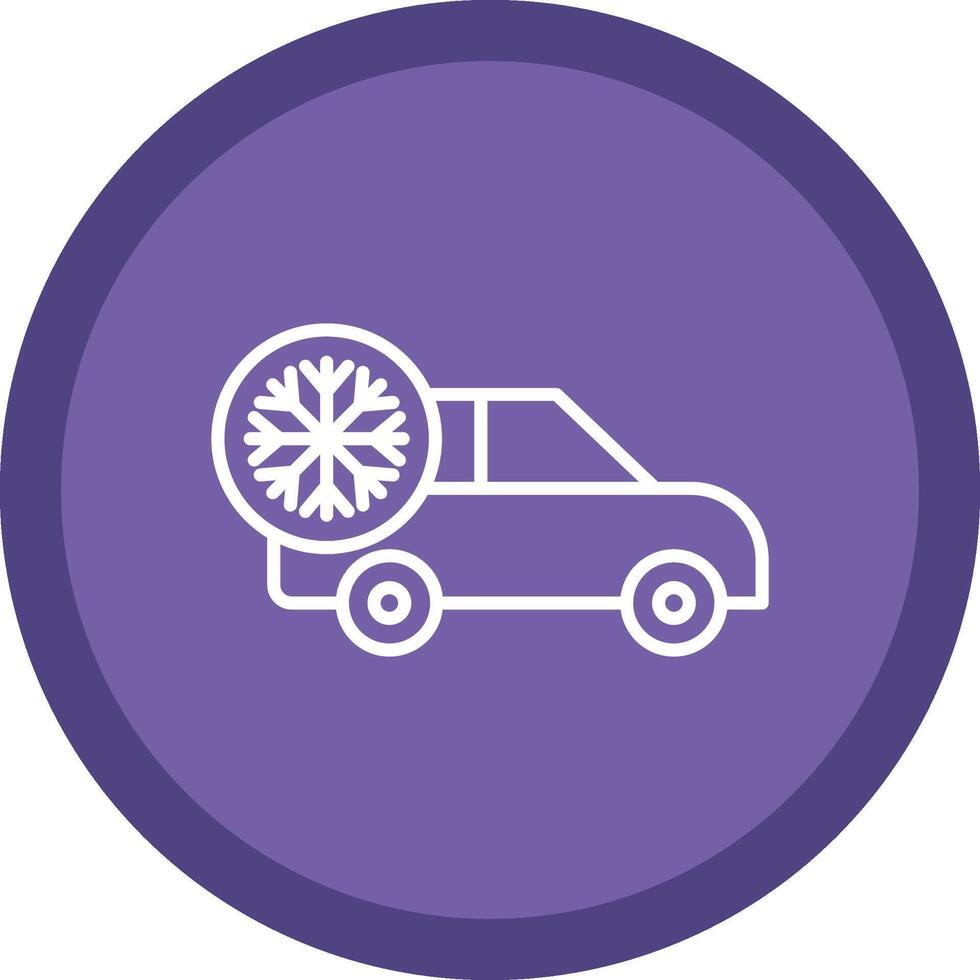 Air Conditioner Line Multi Circle Icon vector