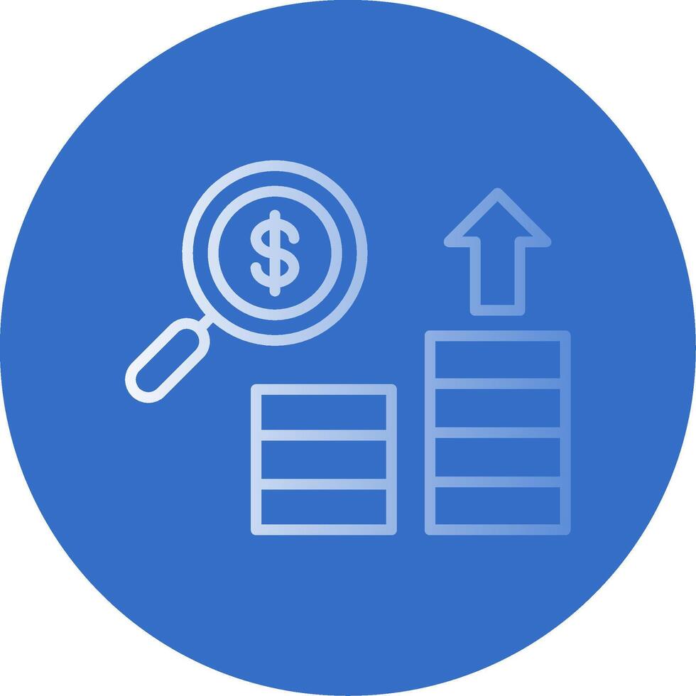 Search Flat Bubble Icon vector