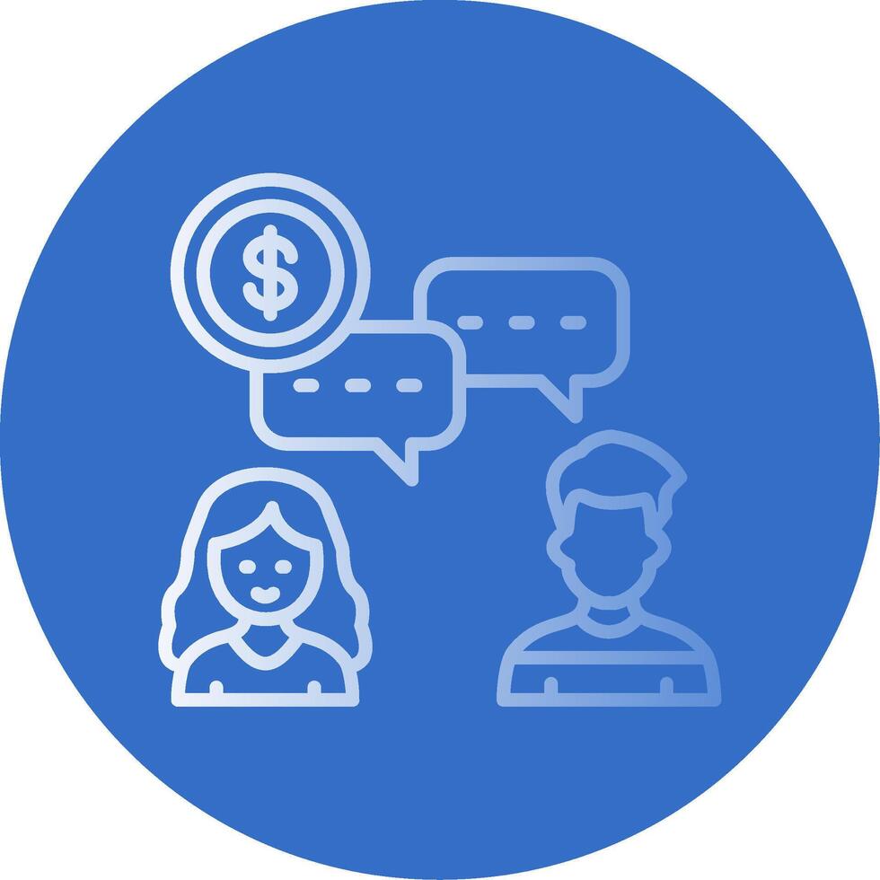 Chat Flat Bubble Icon vector