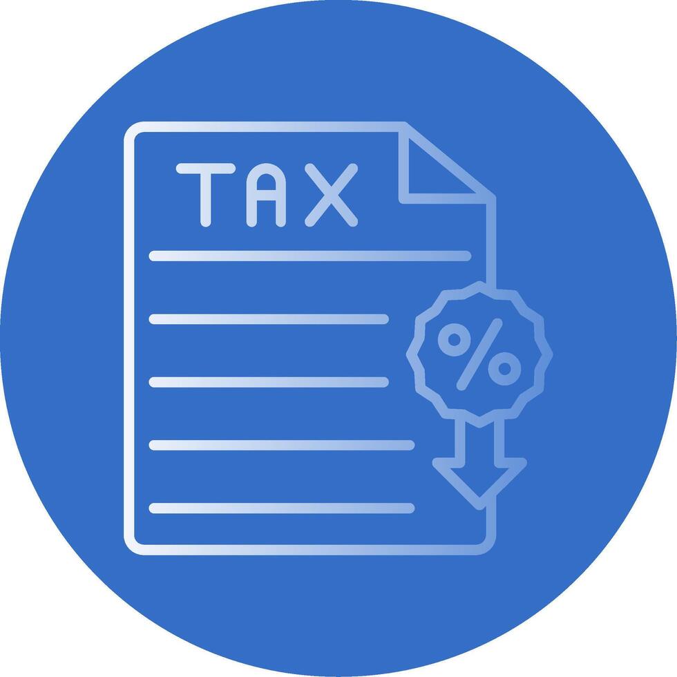 Tax Flat Bubble Icon vector