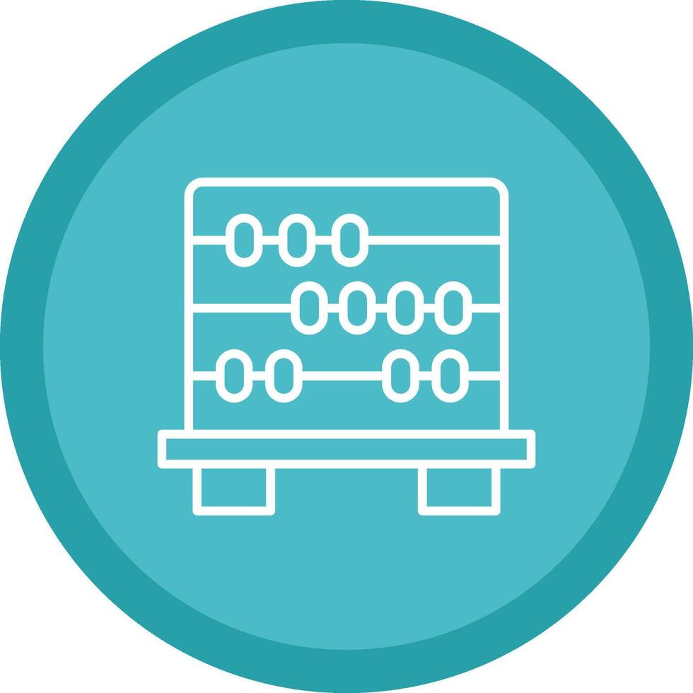 Abacus Line Multi Circle Icon vector