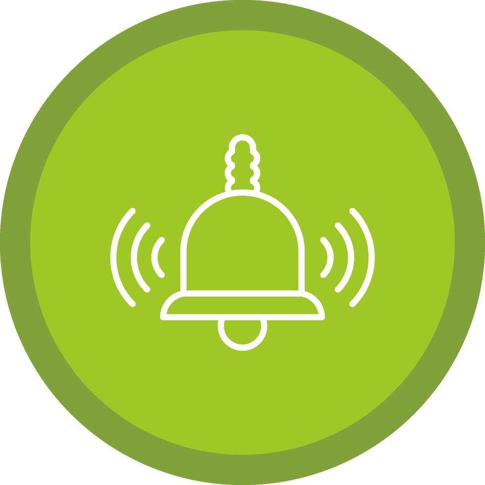 Bell Line Multi Circle Icon vector
