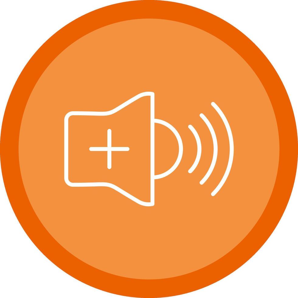 Volume Line Multi Circle Icon vector