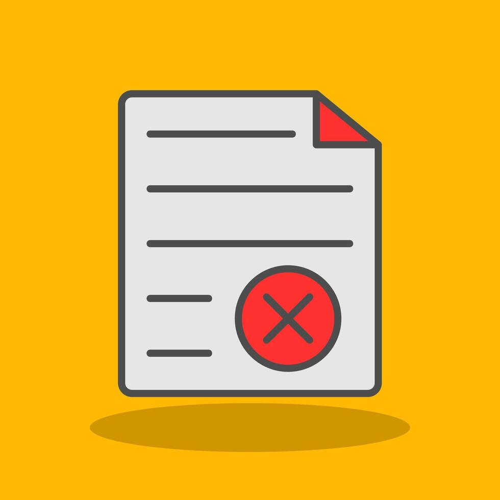 File Format Filled Shadow Icon vector
