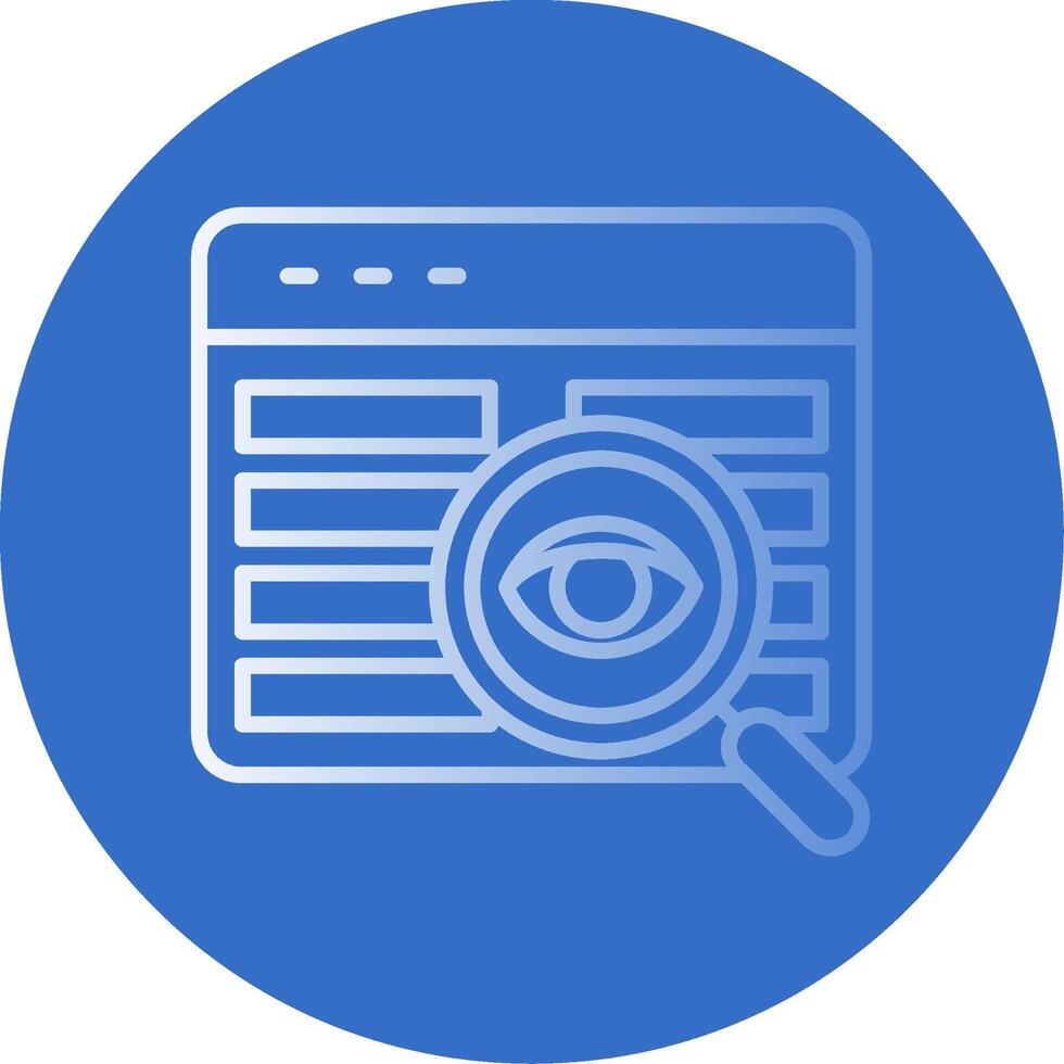 Code Review Flat Bubble Icon vector